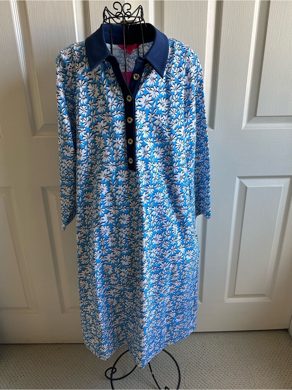 NWT Lilly Pulitzer Navy and White Polo Dress